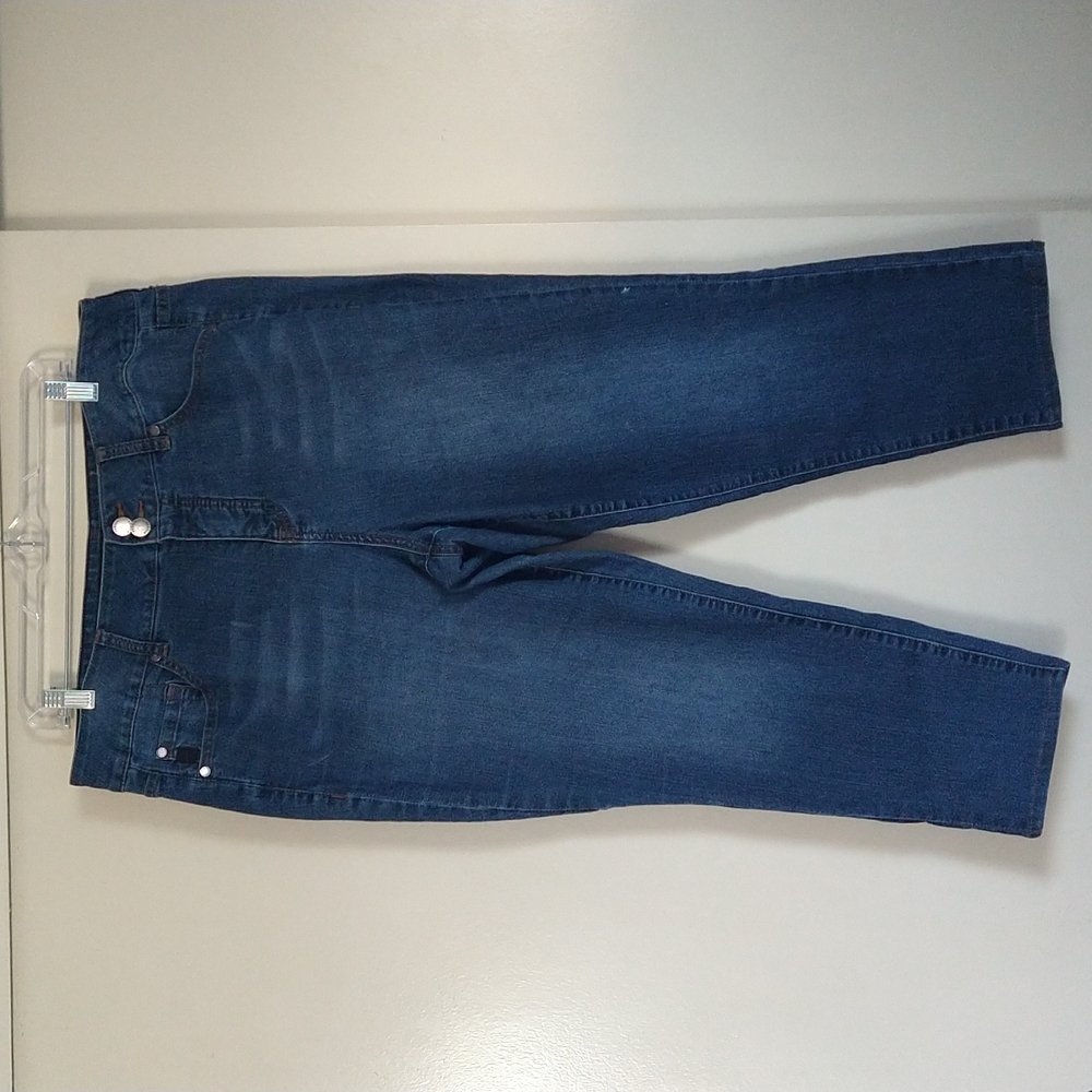 Torrid Blue Cropped Slim Fix Collection Jeans High Rise Size 20R